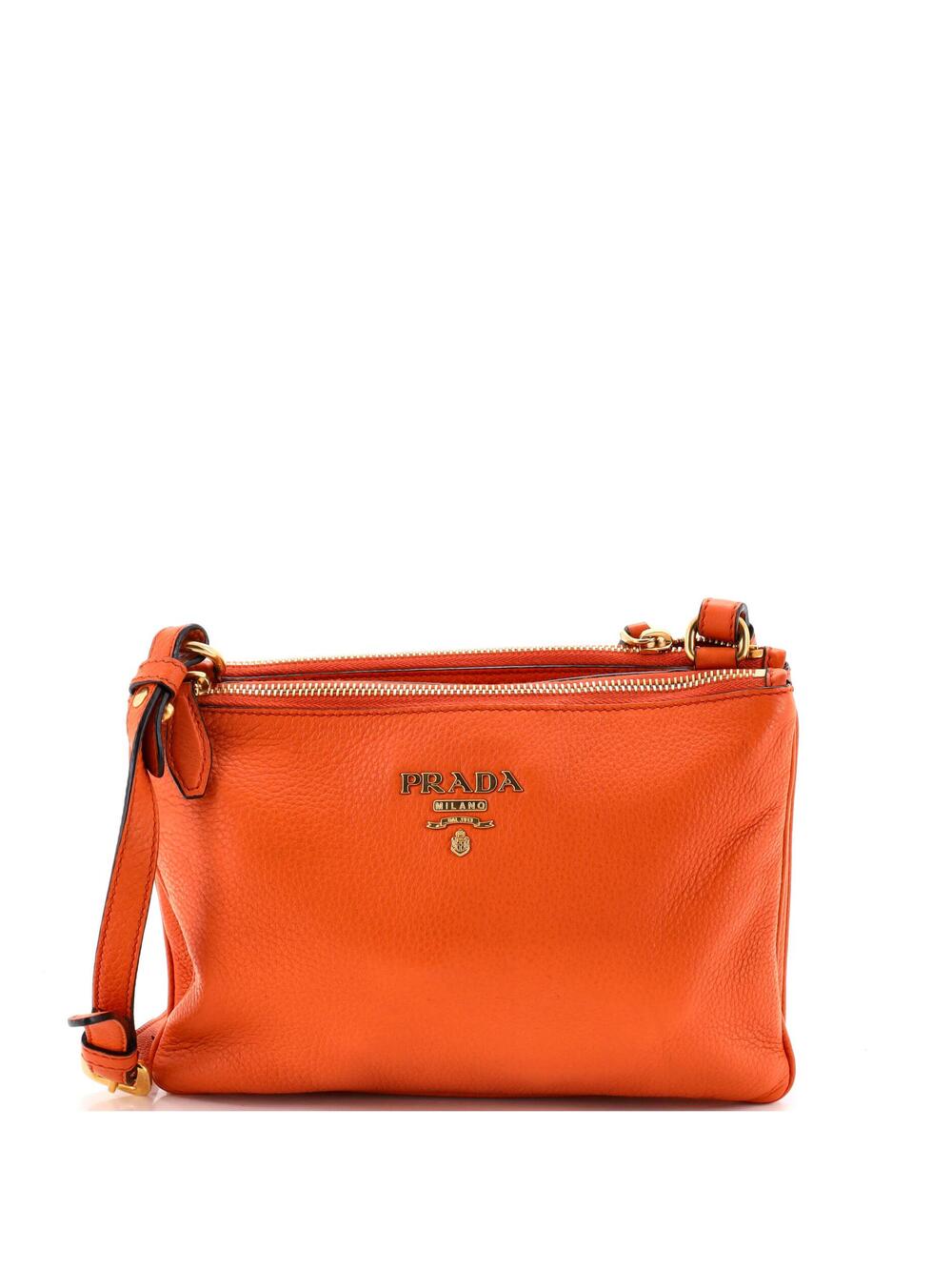 Prada Double Zip Crossbody Bag Vitello #340042P10B